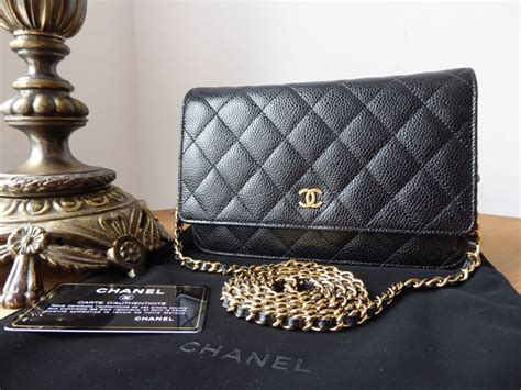 chanel woc black caviar gold|Wallets on Chain .